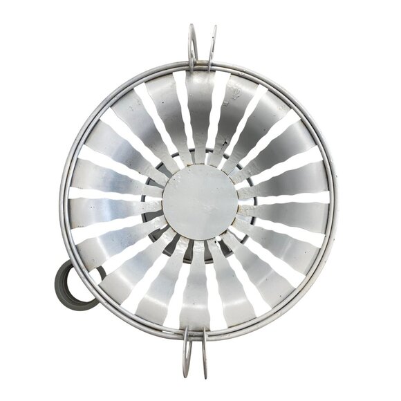 Decorative White Metal Fruit Bowl Urn - Picture 5 of 8